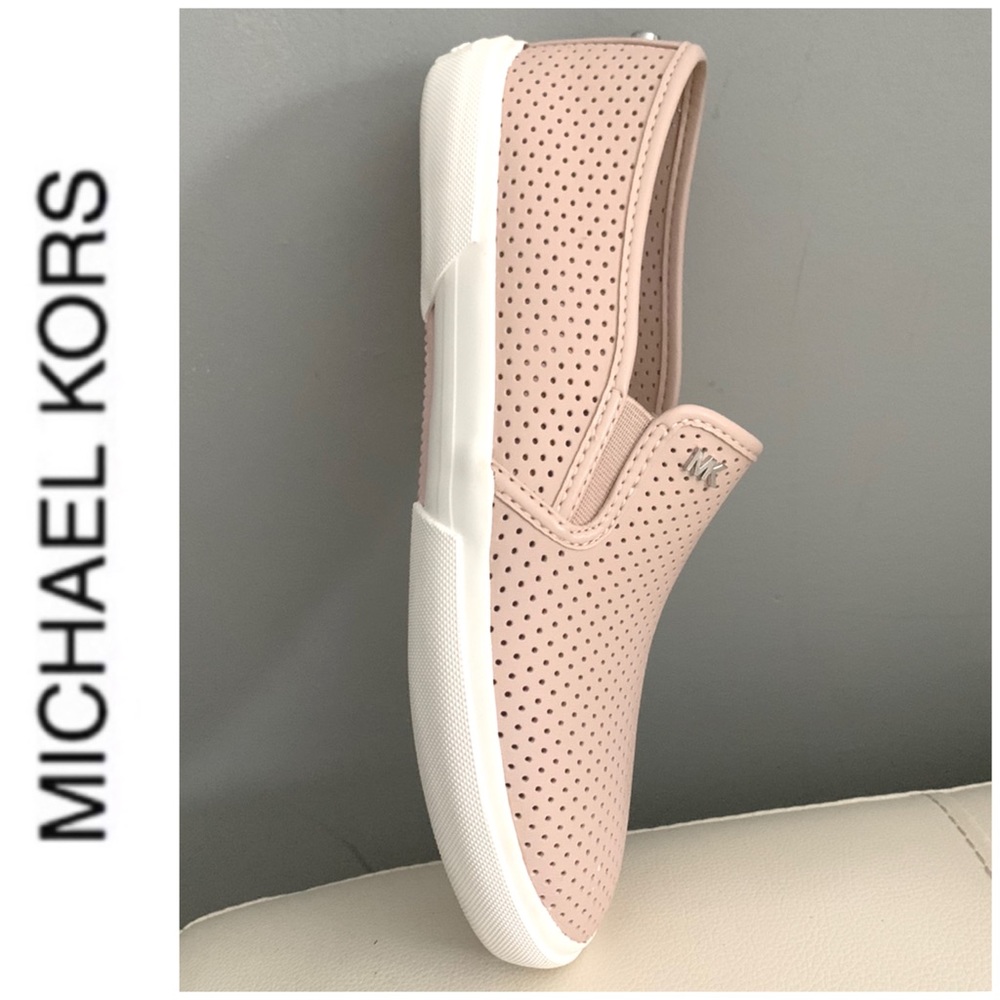 BRAND NEW authentic MK leather slip on sneakers - Picture 5 of 8